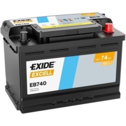 Batería Car battery Exide EB740 12V 74Ah 680A para Same Explorer Explorer 90 1993